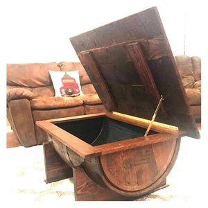 Custom Barrel Closet table